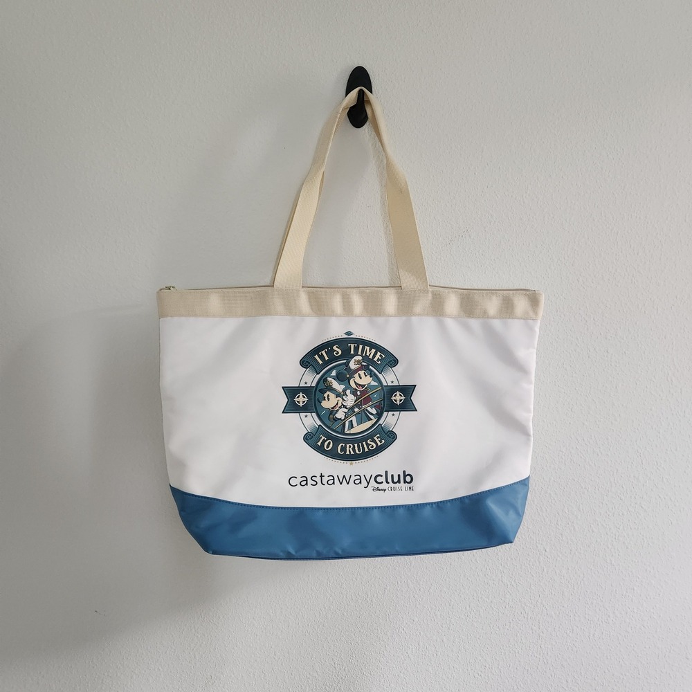 Disney Cruise Line Castaway Club Mickey Minnie Nautical Tote Bag